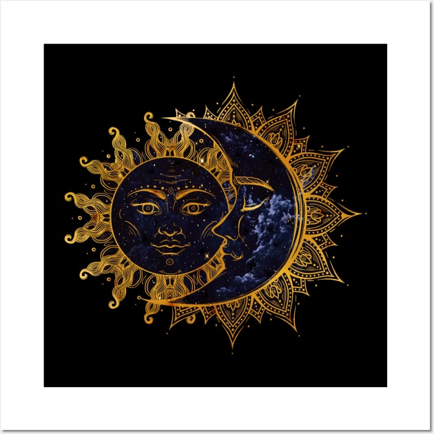 Sun and moon 2 Wall Art by MCAshe spiritual art 